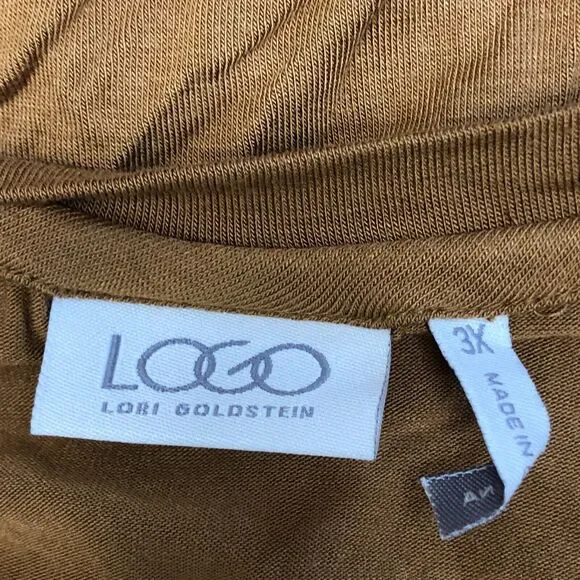 LOGO Lori Goldstein Women Long Sleeve Tee T-Shirt Top Size 3X Rayon Blend M187 7 - Picture 14 of 14